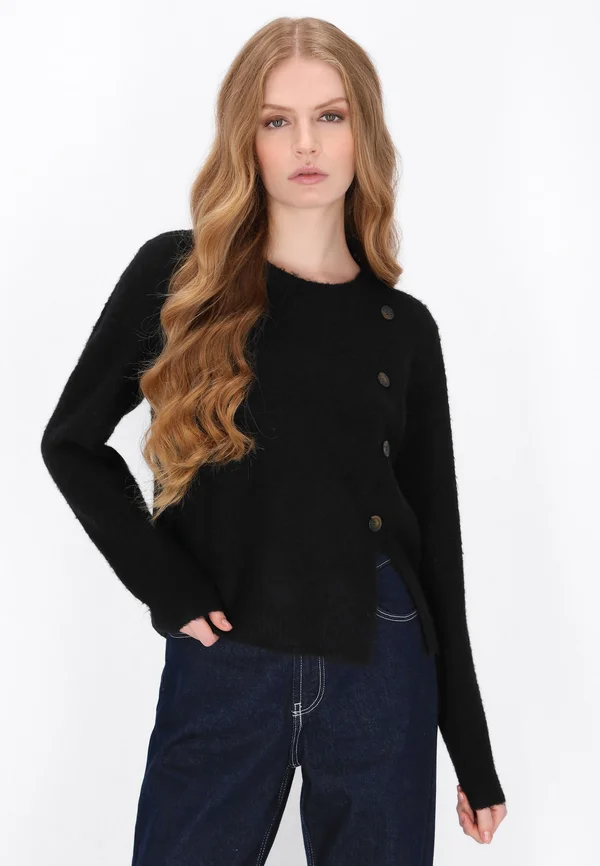 DREIMASTER - Strickpullover - black