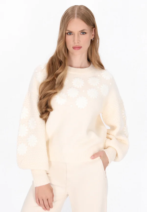 DREIMASTER - Strickpullover - offwhite