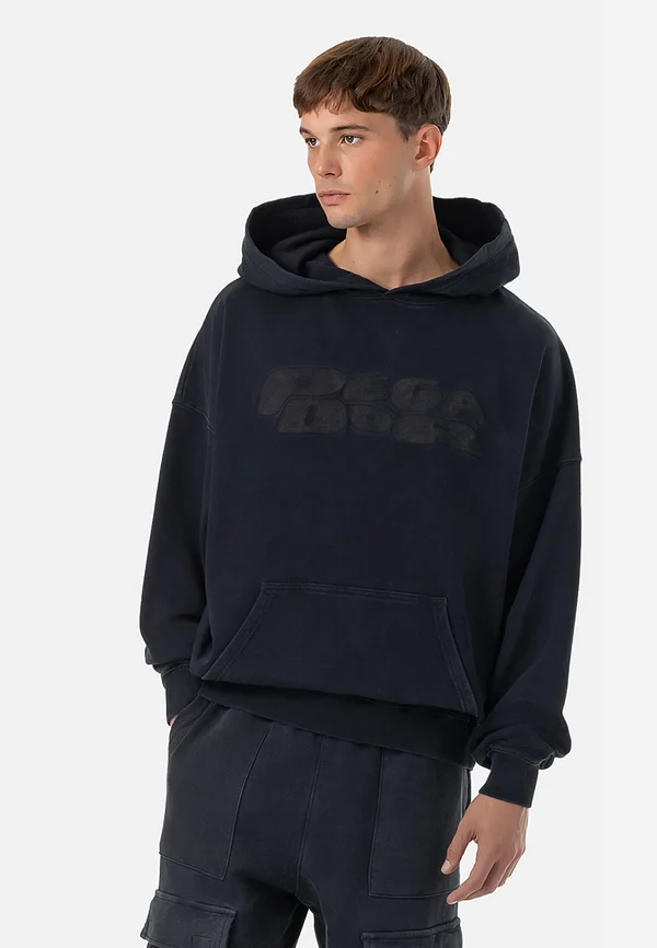 DREW BOXY HOODIE - Sweatshirt - vintage black