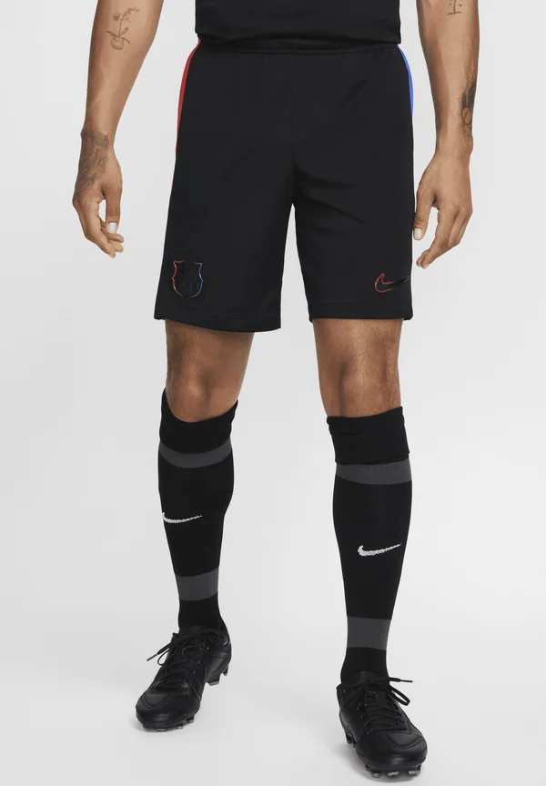 DRI-FIT FOOTBALL REPLICA F.C. BARCELONA 2024/25 STADIUM AWAY - Kurze Sporthose - black university red hyper royal black
