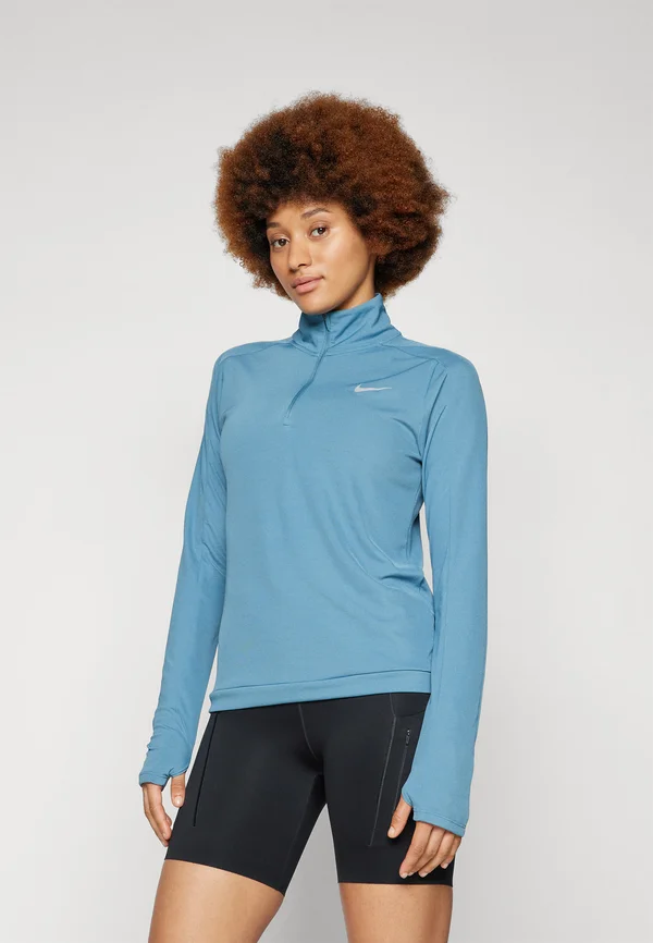 DRI-FIT PACER - Langarmshirt - smokey blue/reflective silver