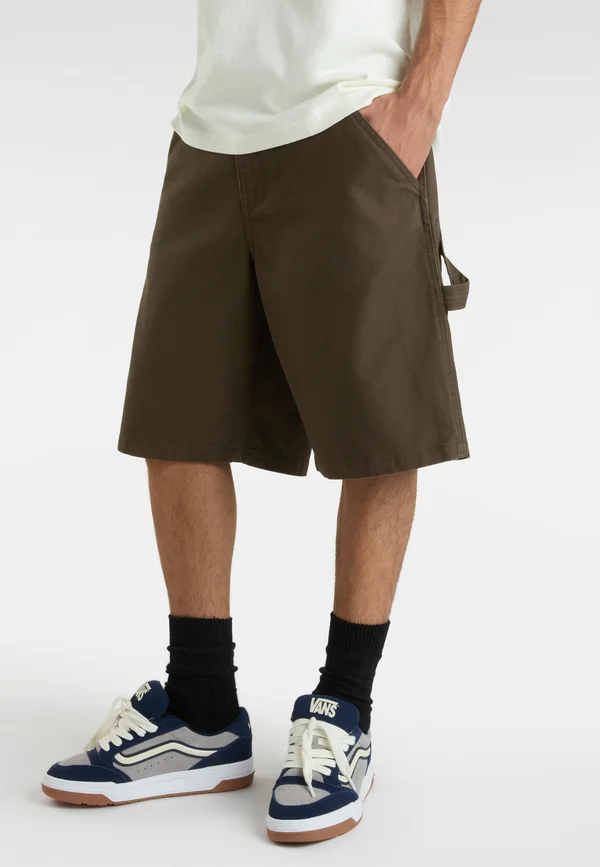 DRILL CHORE CARPENTER LOOSE FIT - Shorts - turkish coffee