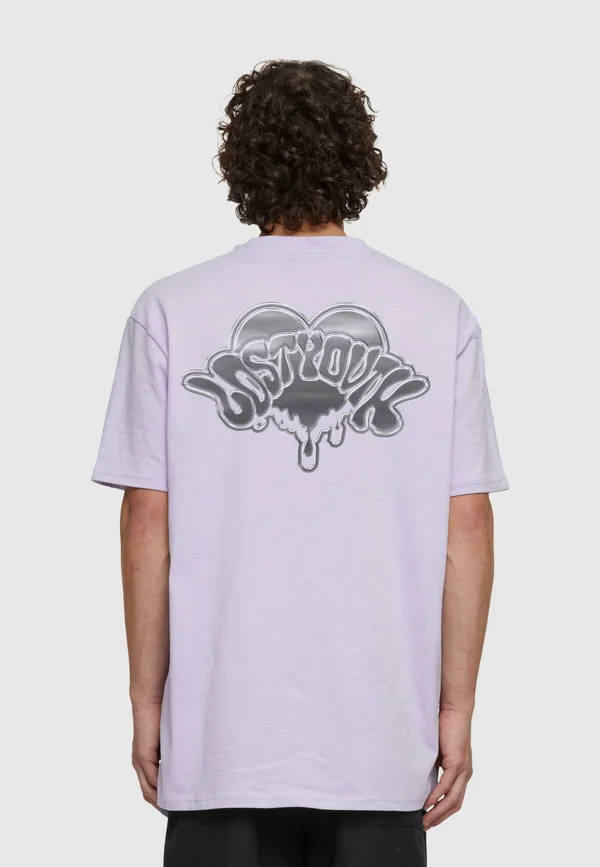 DRIPPING HEART   - T-Shirt print - lilac