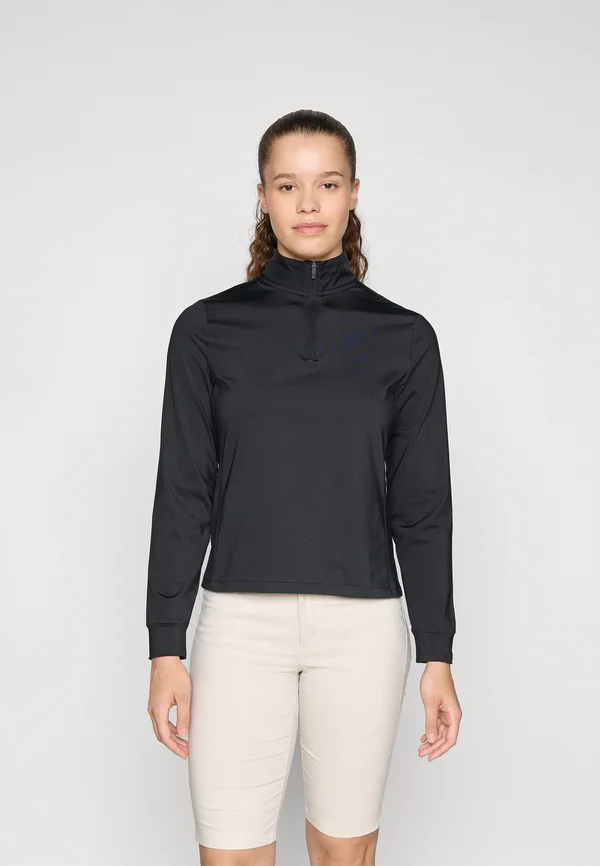 DRIVE 1/4 ZIP - Langarmshirt - black