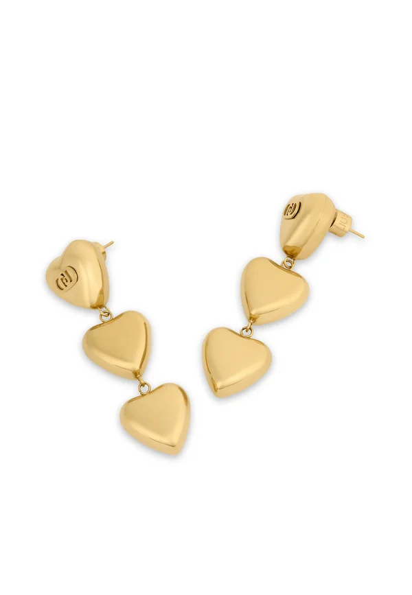 DROP HEART - Ohrringe - gold coloured
