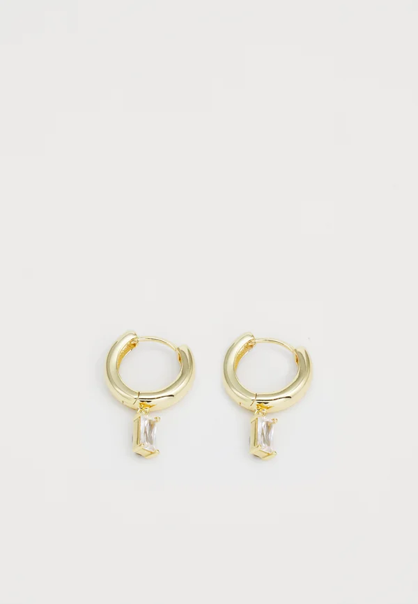 DROP HUGGIE HOOPS - Ohrringe - gold-coloured