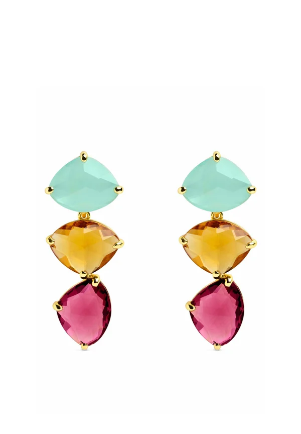 DROP NARCISSUS - Ohrringe - multicolor y oro