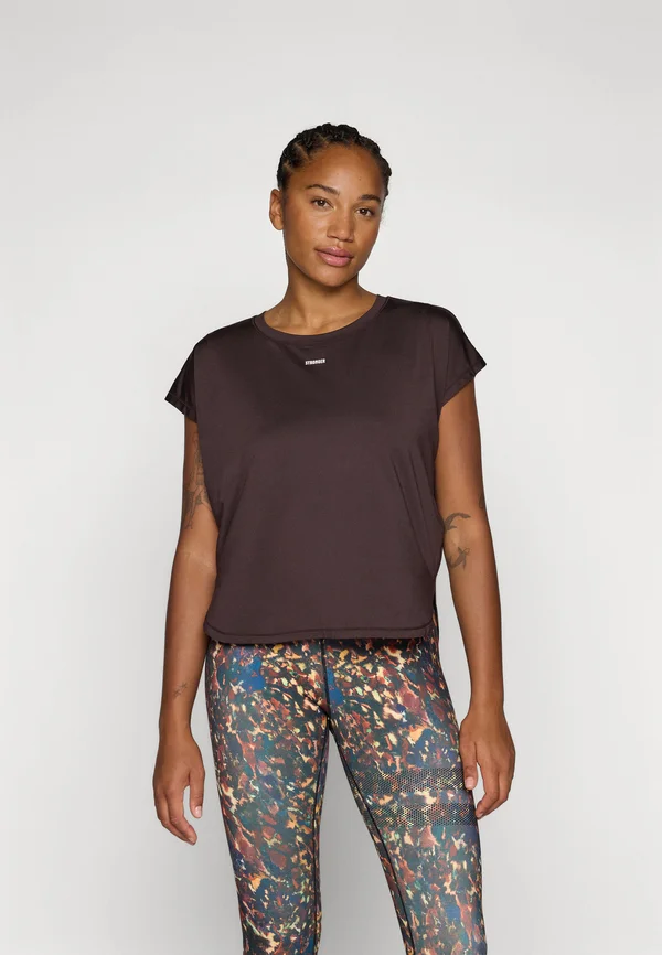 DROP - T-Shirt basic - black coffee
