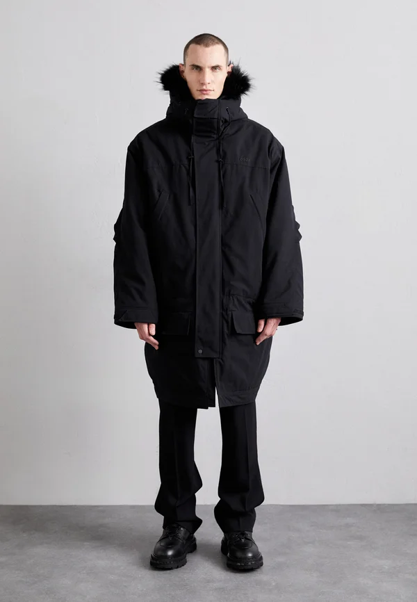 DROPPED WAIST  - Parka - black