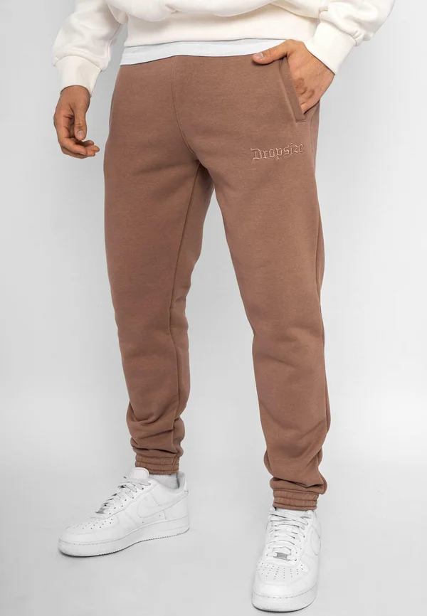 DROPSIZE HERREN EMBO JOGGER - Jogginghose - brown