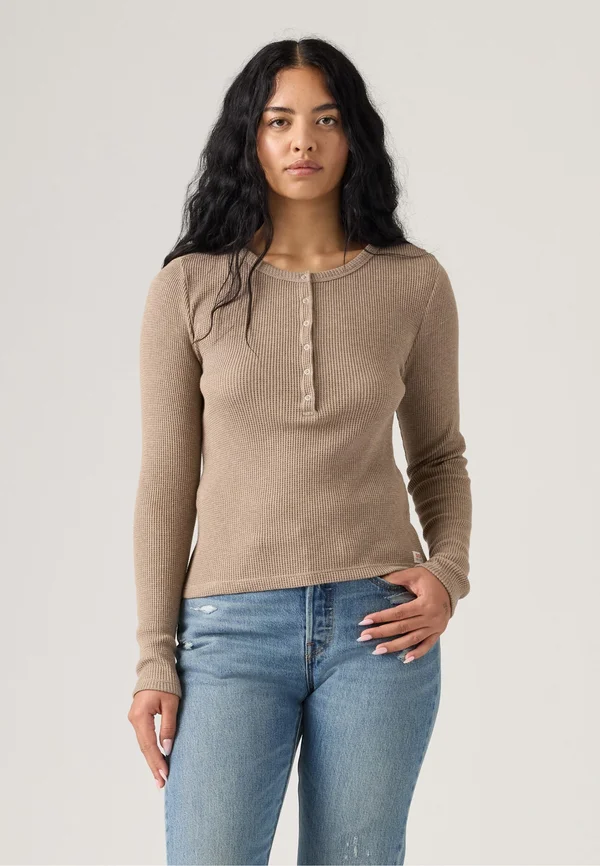 DRY GOODS - Strickpullover - taupe gray heather bros b2371