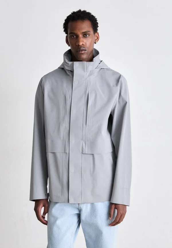 DUFFLE COAT - Regenjacke / wasserabweisende Jacke - chiseled stone