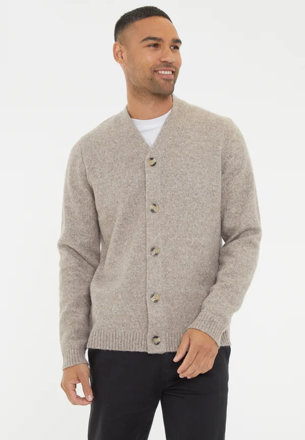 DUTCH - Strickjacke - taupe marl
