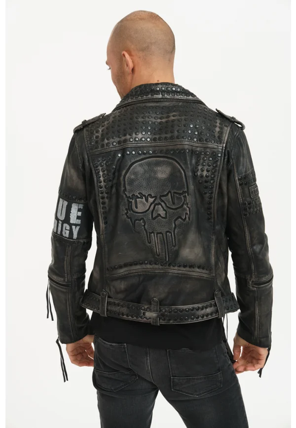 DWAYNE - Lederjacke - black
