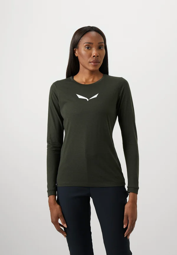 EAGLE DRY TEE - Langarmshirt - dark olive