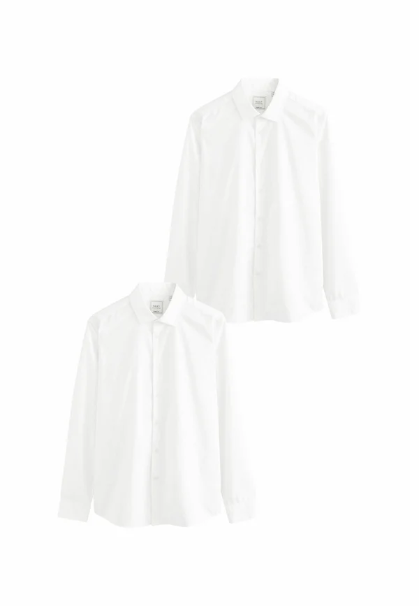 EASY CARE LONG SLEEVE SINGLE CUFF SMART 2 PACK  - Businesshemd - white