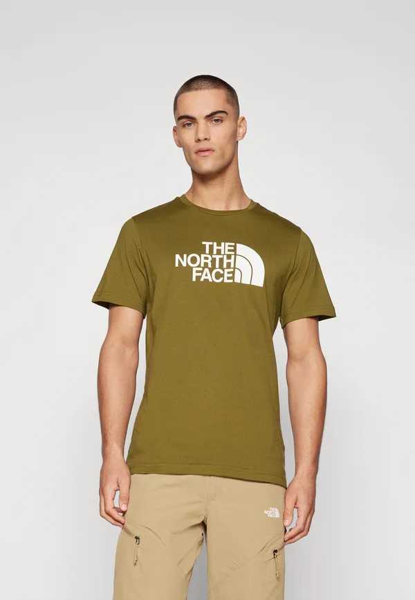EASY TEE - T-Shirt print - forest olive/white