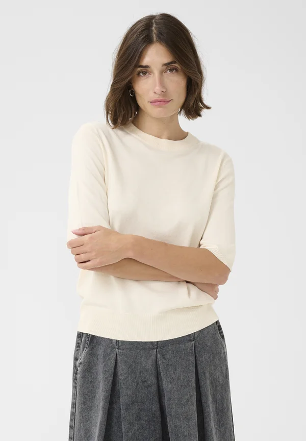 EBBA ANNEMETTE  - Strickpullover - whitecap