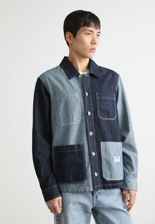 EBERSE - Jeansjacke - dark blue