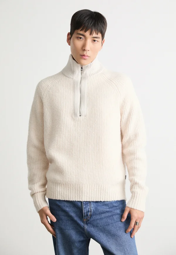 EBREZZO - Strickpullover - open white