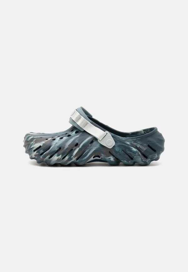 ECHO MARBLED UNISEX - Pantolette flach - black sand/multi-coloured