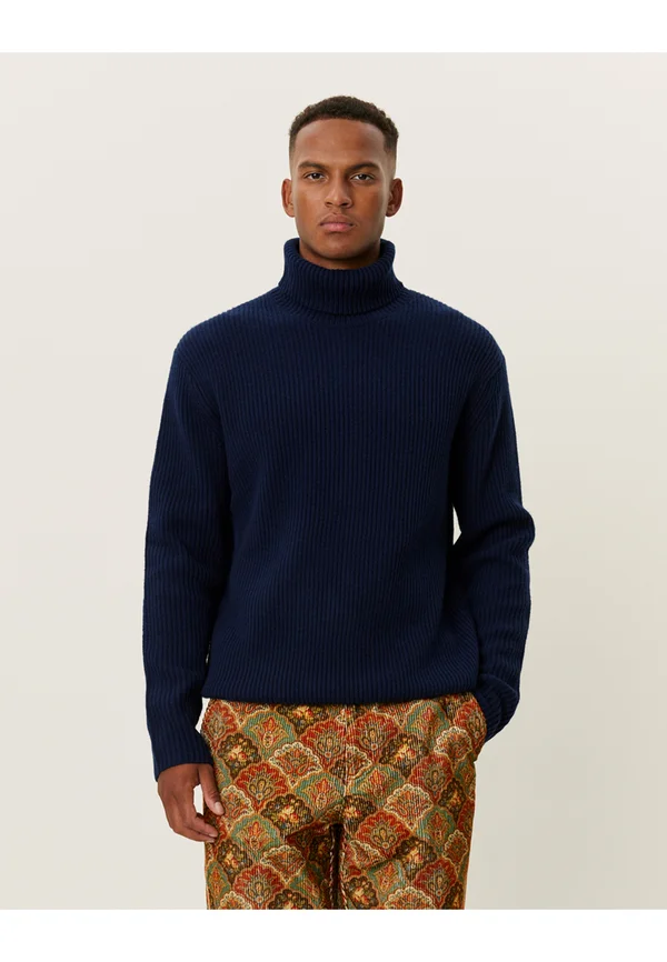 EDDIE ROLLNECK - Strickpullover - dark navy