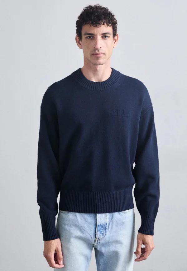 EDDY CREW NECK - Strickpullover - navy