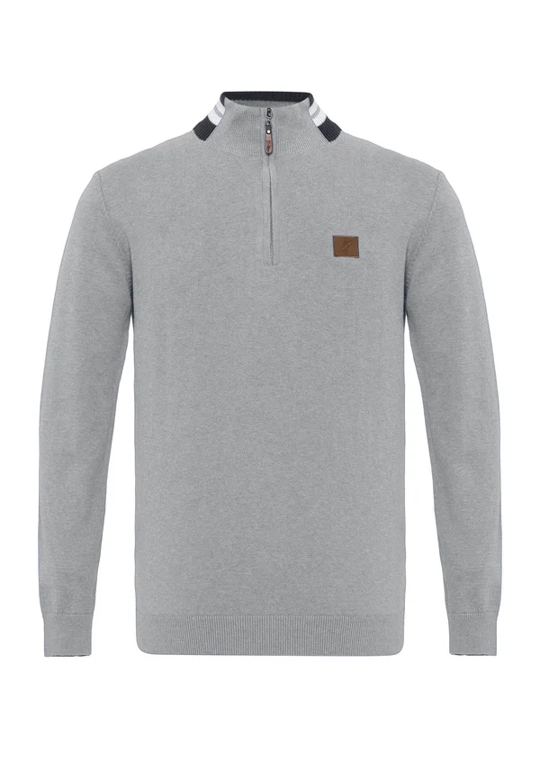 EDGAR - Strickpullover - grey melange