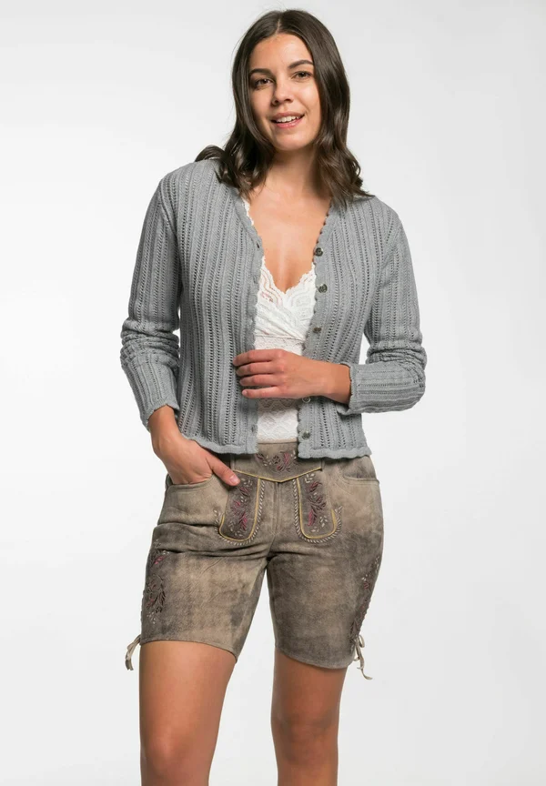 EDIS - Strickjacke - hellgrau