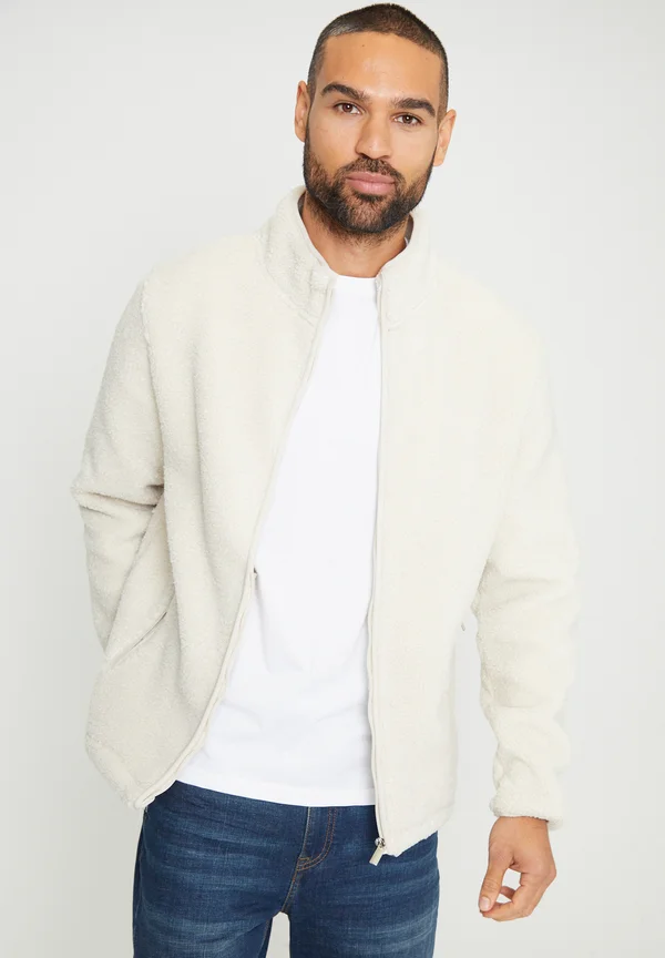 EDMUND - Fleecejacke - ecru