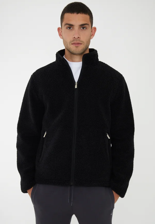 EDMUND - Fleecejacke - schwarz