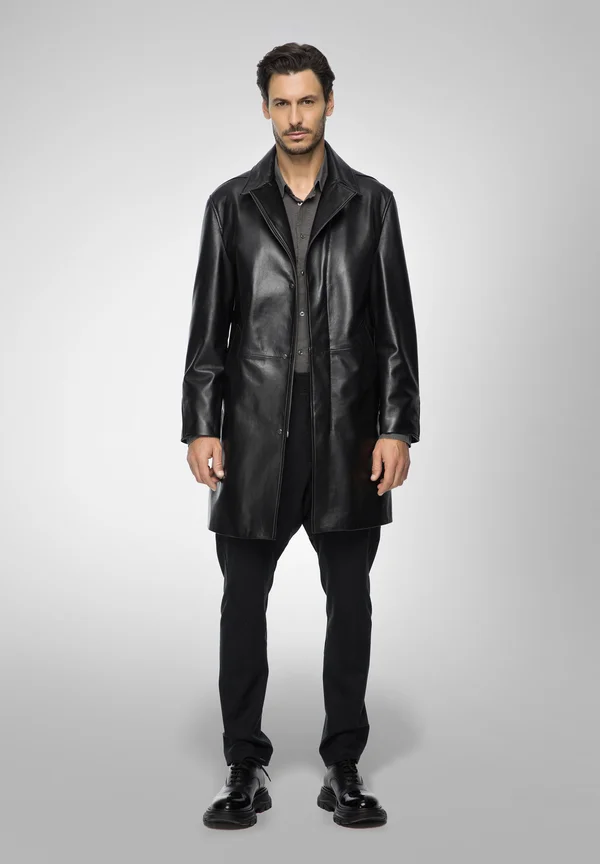 EFFE - Klassischer Mantel - black
