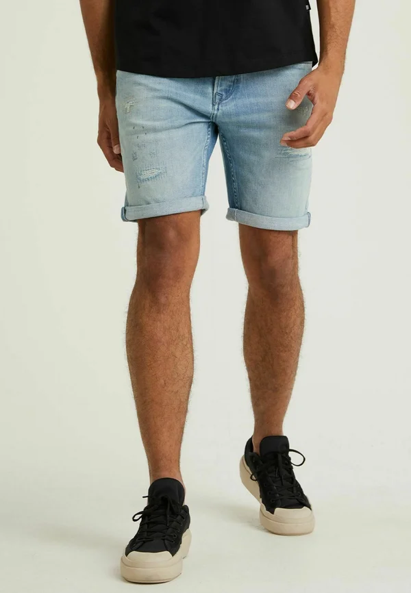 EGO.S CANNES - Jeans Shorts - light blue