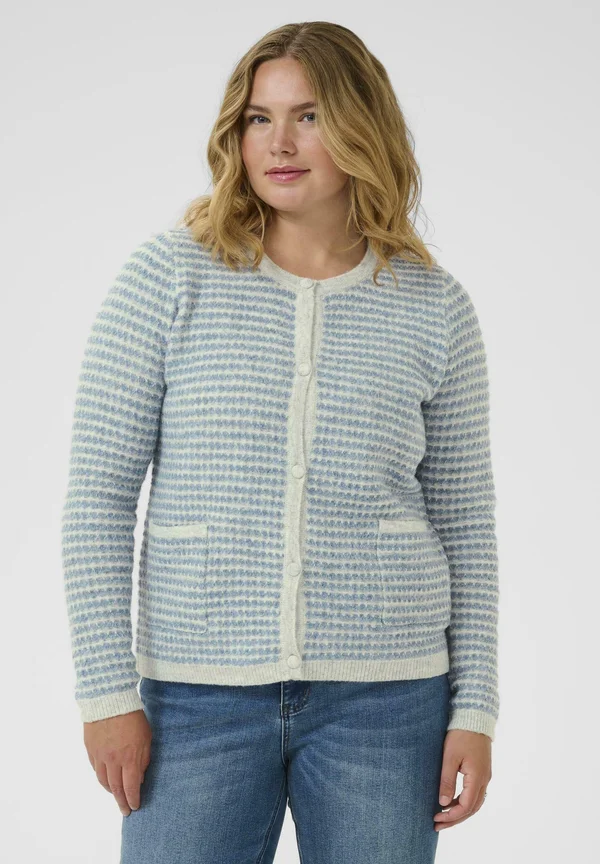ELANNA - Strickjacke - light greym windward structure