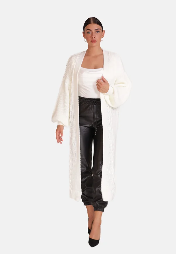 ELARA - Strickjacke - weiß