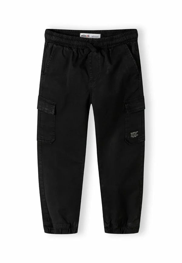ELASTIC WAIST COMBAT STYLE - Cargohose - black