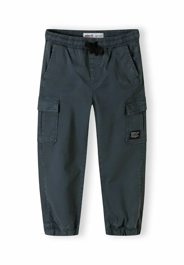 ELASTIC WAIST COMBAT STYLE - Cargohose - blue grey