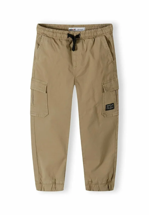 ELASTIC WAIST COMBAT STYLE - Cargohose - stone