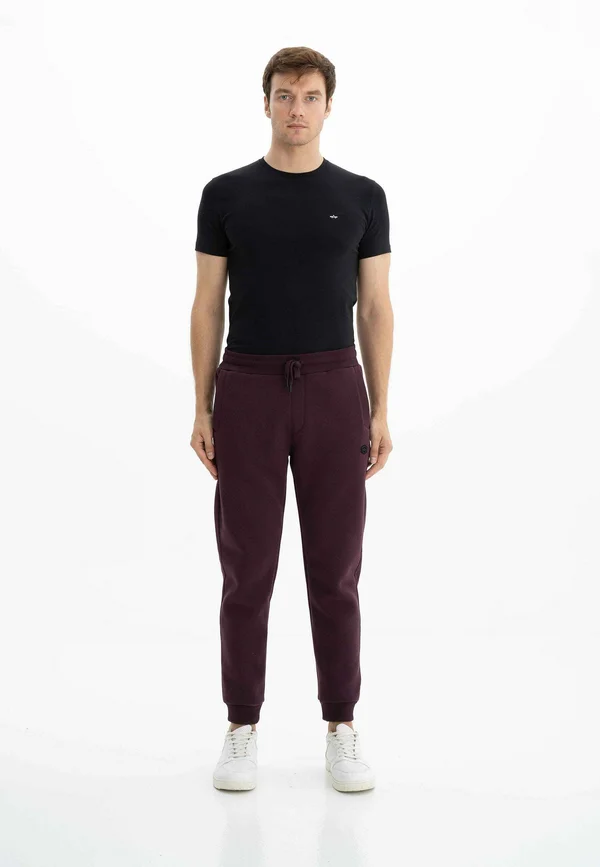 ELASTIC WAIST  - Jogginghose - bordeaux