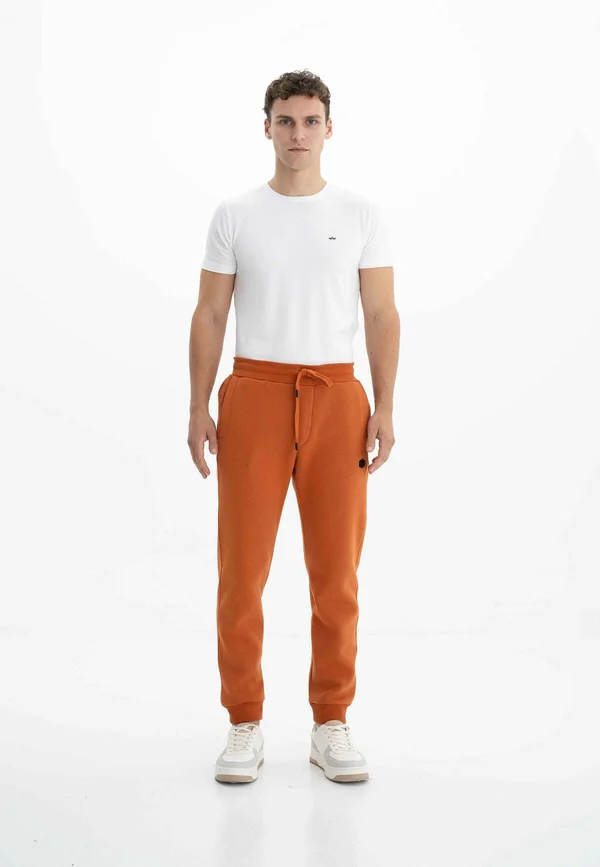 ELASTIC WAIST  - Jogginghose - brick