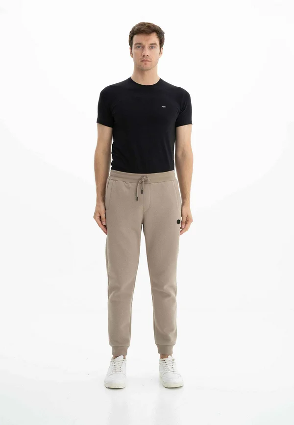 ELASTIC WAIST  - Jogginghose - stone