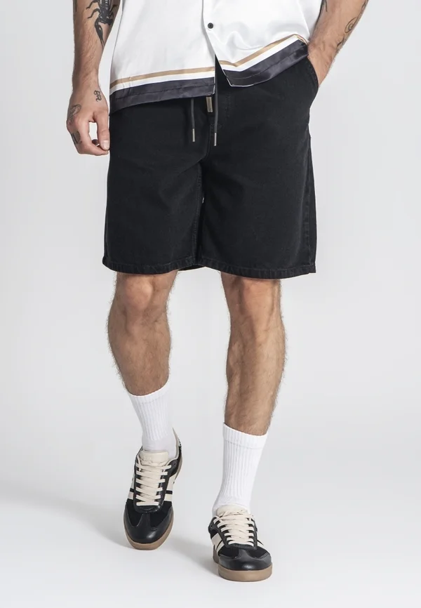 ELASTIC WAIST - Shorts - black