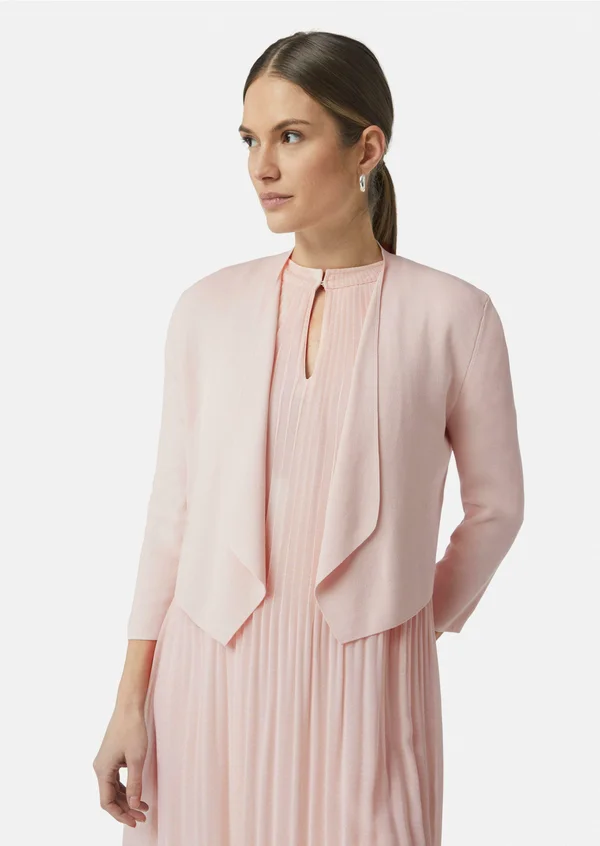 ELASTISCHER IM MIT 3/4 ÄRMELN - Strickjacke - zartrosa