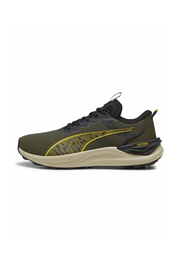 ELECTRIFY NITRO 3 TR - Laufschuh Trail - dark olive-desert dust-golden fog