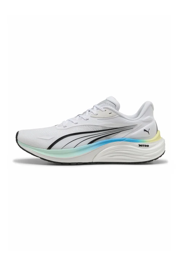 ELECTRIFY NITRO - Laufschuh Straße - white/mint melt speed/blue
