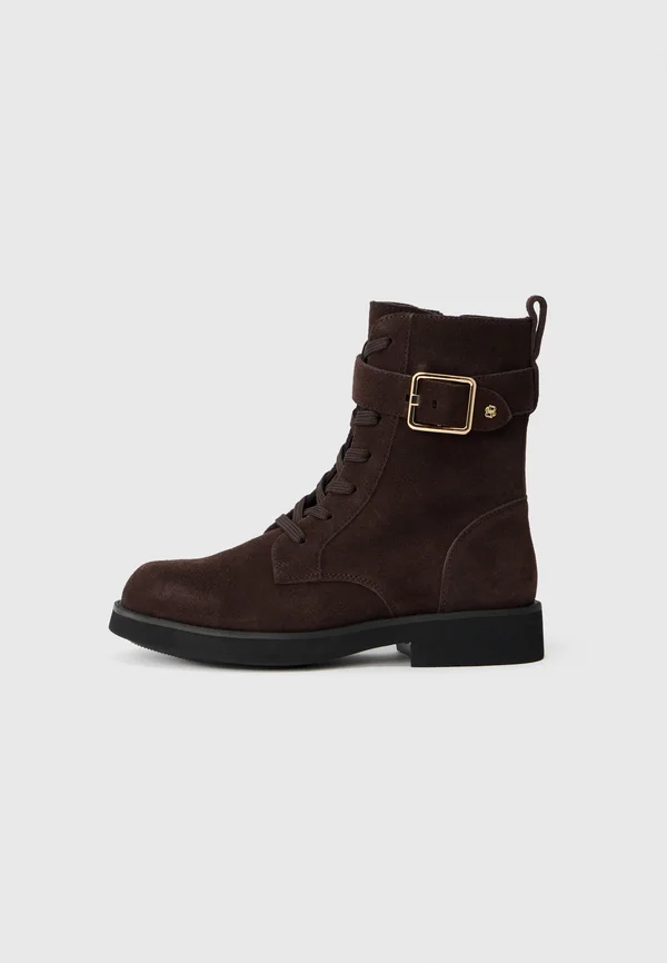 ELERI - Schnürstiefelette - dark brown