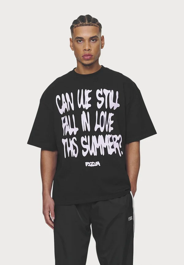 ELGIN BOXY TEE - T-Shirt print - washed black