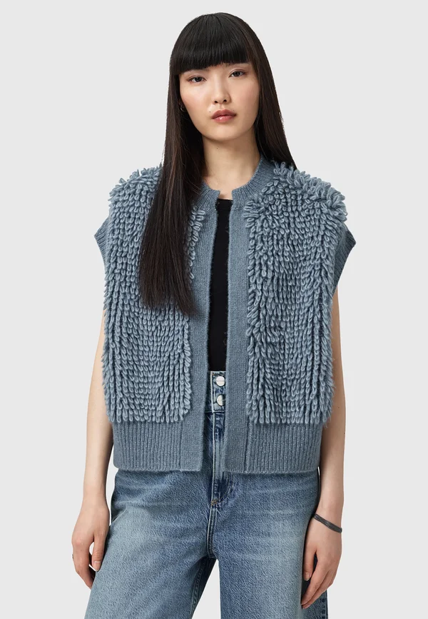 ELIAS - Strickjacke - slate blue