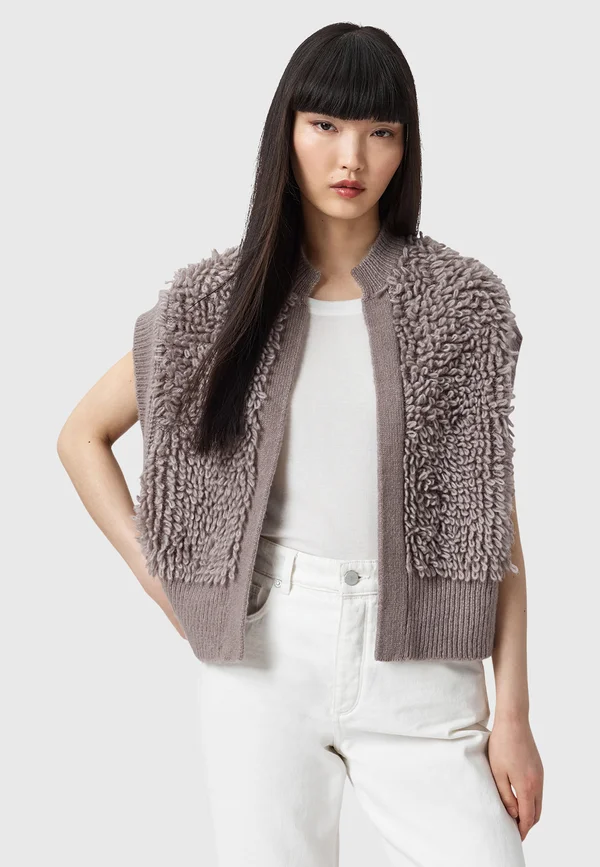 ELIAS - Strickjacke - taupe/brown