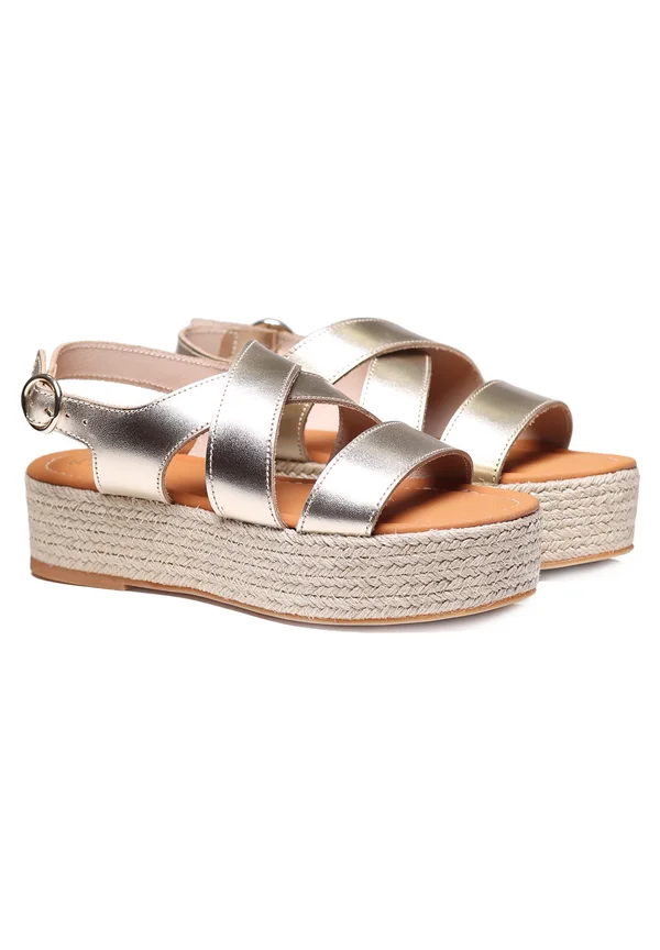 ELISENDA - Plateausandalette - plati